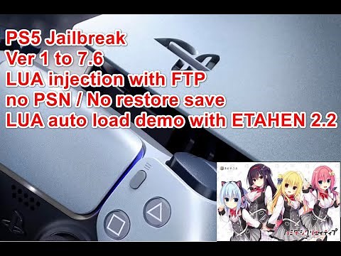 PS5 Jailbreak LUA autoload Hamidashi Creative / inject save with FTP / No Psn / no restore save