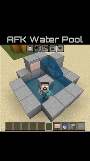AFK POOL MINECRAFT! Afk For Infinity Time In Water Pool In Minecraft