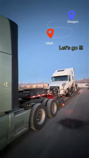 Trakista on Instagram: "First time pulling a lowboy trailer ! Yesterday I went to pick it up — and I couldn’t help but think about December. After the accident, Everything flipped upside down, I questioned everything. My strength. My future. My place in this industry. But here I am — still standing, still driving, still learning, still leveling up. New equipment. New challenges. Same determination. God didn’t bring me this far to stop now. Utah ➡️ Oregon — let’s go. 🚛✨ #womenintrucking #truckli