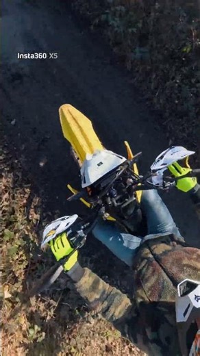 Riding new Suzuki DR-Z4S off-road, using Insta360 X5 #dirtbike #drz4s #dualsport #offroad