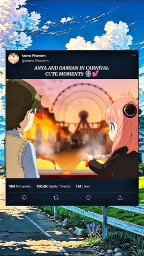 Anya x damian at the carnival 🎡💕 #spyxfamily #anime #anyaforger