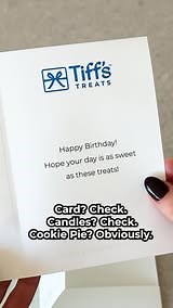 Celebrating birthdays just got easier (and a whole lot more decadent) with our warm cookie pies, plus a 12 pack of birthday candles, delivered right to the door! | Tiff's Treats