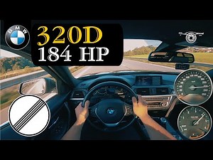 BMW F30 320D 2012 | Acceleration on German Autobahn | Beschleunigung 100-200 km/h | No Limit Highway