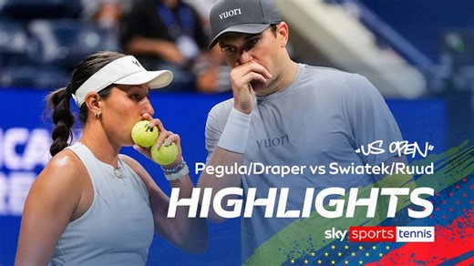 Jessica Pegula/Jack Draper vs Iga Swiatek/Casper Ruud | US Open mixed doubles highlights