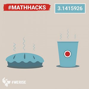 Memorize the value of Pi (3.1415926) by counting each word’s letters in “May I have a large container of coffee.” #MathHacks | University of Phoenix