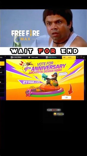Vote for 9th anniversary backpack design😱🥶freefire 9th aniversary event✅💯 #shorts #freefire #viral