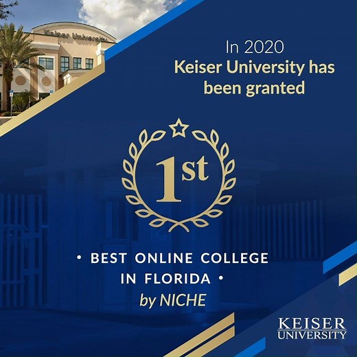 1.8K views · 52 reactions | Over the last couple of years, Keiser University has been recognized as one of the best online colleges in the United States, this year is not the exception. We are proud to mention that Keiser University is the #1 Best Online College in the State of Florida. Our online faculty and staff keep one thing in mind in everything they do, and that is upholding our “students first” philosophy. | Keiser University Latin American Campus | Facebook