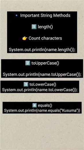 string methods...? #trending #shorts #java #stringmethods