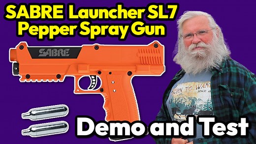 Watch SABRE Launcher SL7 Pepper Spray Gun DEMO and TEST on Amazon Live