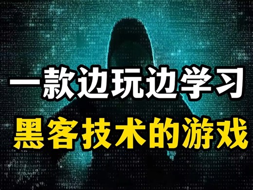 一款可以边玩边学黑客技术的游戏！
