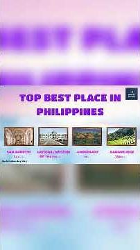 Top 5 Must-Visit Places in the Philippines! 🇵🇭 Your Next Vacation Spot!
