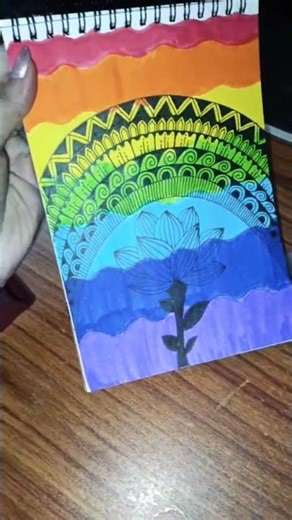 Rainbow🌈 mandala 🎨art#trendingshorts#viralshorts #shortsfeed #shorts#mandalaart #art #viral#trending