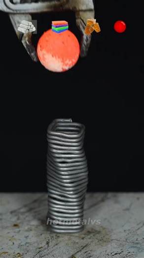 hot ball 1000c vs aluminum, sponge, rosin! #hotball #hot | 654