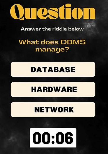 What does DBMS manage?