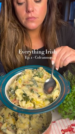 Leanne Loughran McAuley on Instagram: "Colcannon potatoes 🚀 💚🤍🧡 Everything Irish: ep 1. Colcannon. Please let me know any dishes you would like to see featured. 🥰 #irishfood #colcannon #irishrecipes #potato #irishpotato"
