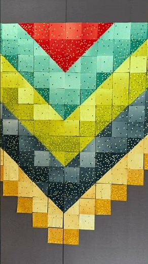 The making of my Ombré Chevron quilt - see related video for tutorial 🤩