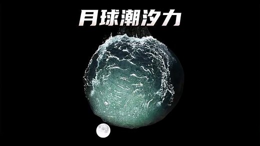 直观的感受一下月球对潮汐的影响，什么是潮汐力？