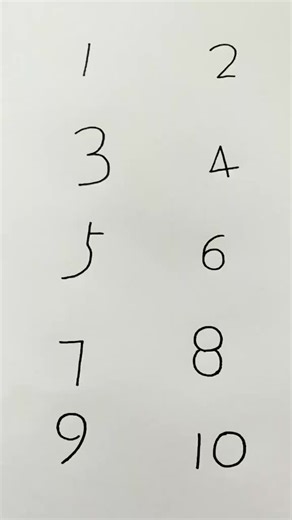 12345678910 numbers drawing trick #art #pencil852 #pencil #foryoupage #tiktok #foryou