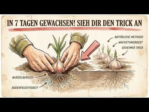 Garlic sprouted in 7 days using this trick — I've never seen it so fast!