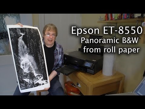 Epson ET-8550 - Black and white panoramic fine art photo print, using 13" rag matte roll paper