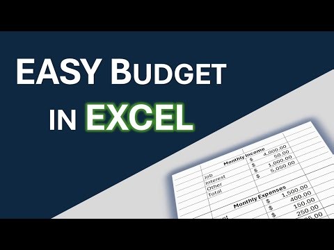 Easy Budget Using Excel - Step 1: Start by Listing Your Income