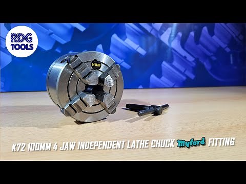 K72 100MM 4 JAW INDEPENDENT LATHE CHUCK MYFORD FITTING SUPER 7 ML7 (RDG TOOLS)