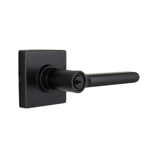 Reviews for Defiant Tonebridge Aged Bronze Keyed Entry Door Handle with Square Rose | Pg 3 - The Home Depot