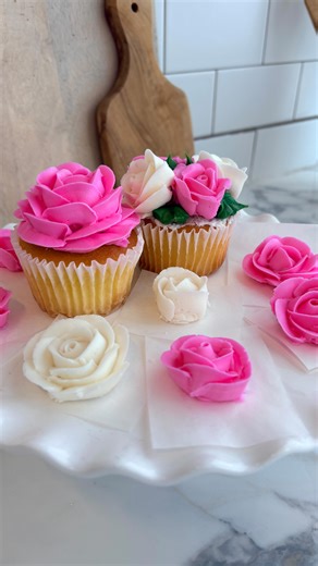 Wilton Cake Decorating on Instagram: "Here’s how to make the perfect buttercream frosting rose to adorn your cakes, cupcakes, and more 🌹 Piping a classic rose is easier than you think: grab your stiff consistency buttercream, tips 104 and 12, parchment square and flower nail and follow along with the Wilton Sweet Studio as we show you how to pipe the perfect two-layer Wilton Rose! #WiltonCakes #CakeDecorating #PipingTips"