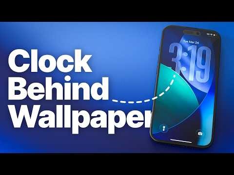 iPhone: How to Put Clock Behind Wallpaper (Depth Effect)