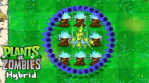 Plants Vs Zombies Hybrid : 豌豆许愿池, 冰炬树桩
