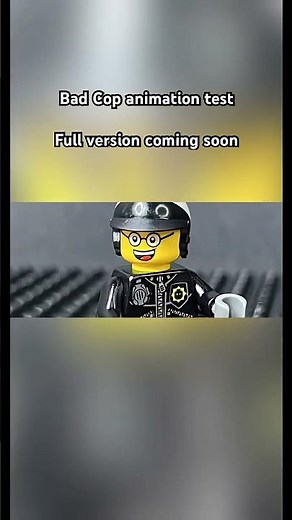 Lego Movie Bad Cop animation test #lego #legoanimation #legostopmotion #legostopmotion