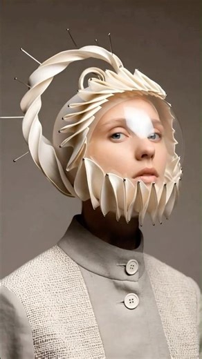 Bio futuristic couture #fashion #model #video