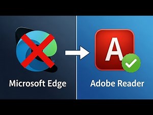 Open PDF Files with Adobe Reader NOT Microsoft Edge | Change Default PDF Viewer