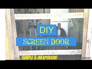 DIY Screen Door inexpensive and simple