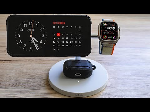 Belkin MagSafe 3 in 1 Wireless Charger Unboxing: New StandBy Mode
