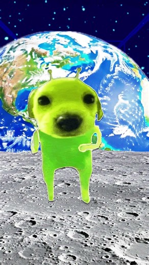 funny alien dog