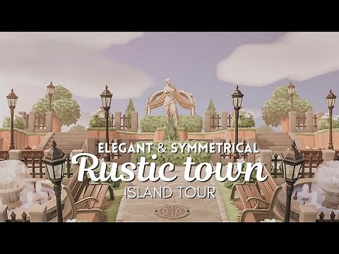 Elegant 5-Star Town with Incredible Symmetry: Animal Crossing New Horizons Island Tour
