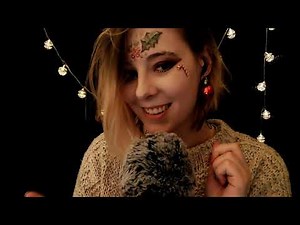 ASMR | 1.5h of tingly experimental christmas triggers - tapping, scratching, crinkles and more