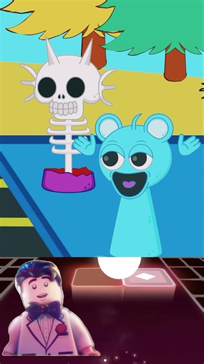 Wrong Jump = Game Over 😱 Can He Survive? #shorts #animation #funny #challenge#srunki #tileshop