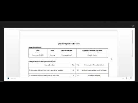 GMP Familiarization Training: Week 5 - Gloves Policy