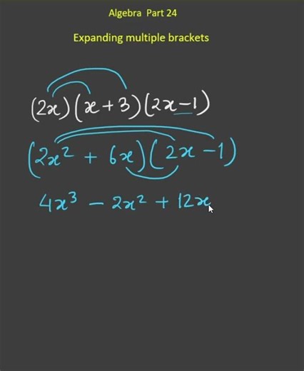 Expanding multiple Brackets: complete algebra part 24 Higher #igcse #ibmath #maths #algebra