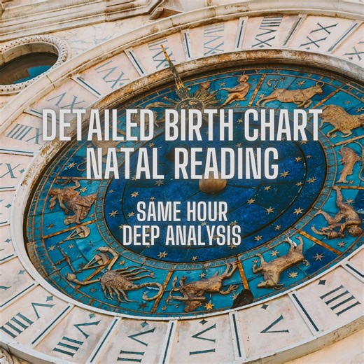 Birth Chart Natal Chart Reading | Detailed Astrology Report | Personalized Planets, Houses & Aspects Explained With Soul Insights, Same Day - Etsy