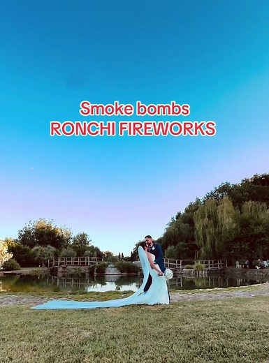 Colorful Smoke Bombs for Destination Weddings