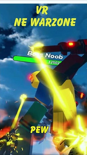 Boss Noob Attacks! 😱 Noob Experiment Warzone#Roblox #NoobExperimentWarzone