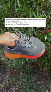 Runners! Meet Altra's most comfortable road shoe yet 👟 Room for your toes for comfort, balance & strength 🏃‍♂️ Flexible, low-drop soles to support good form ☁️ Breathable & lightweight Shop the Experience Flow 2 now at Altra. | Altra Running