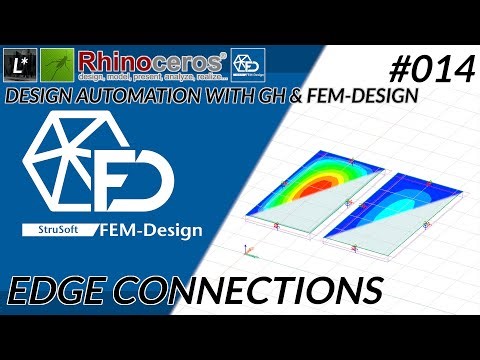 014 Plate Edge Connections - FEM-design automation explained - GH1 - Rhino 8 - FEM-design