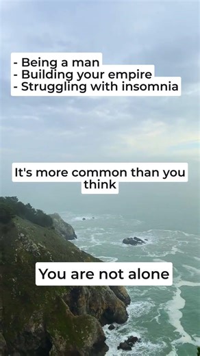 Being a man with insomnia is not easy