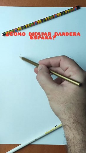 Cómo dibujar la bandera de España: Tutorial de dibujo paso a paso