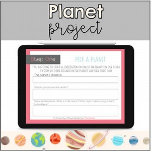 Planet Research Project - Create Your Own Civilization on a Planet - No Prep