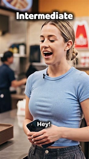 Fast Food English Conversation Practice - 3 Difficulty Levels #englishspeaking #conversation